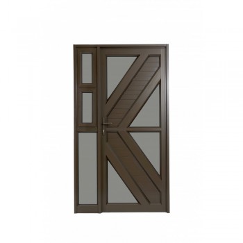 Door Aluminium Hinged Valencia 321 Sl Bronze,  - Cashbuild