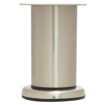 Sofa Leg Adjustable 100X50mm Satin Chrome, APS - Cashbuild
