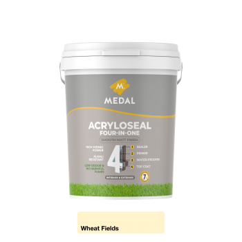 Medal Acryloseal Four-In-One PVA Sealer, Primer, Waterproofer, Top Coat 20L W/Field, MEDAL - Cashbuild