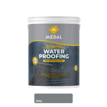 Medal Prof Waterproofer And Membrane 5L Grey, MEDAL - Cashbuild