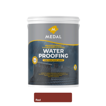 Medal Prof Waterproofer And Membrane 5L Red, MEDAL - Cashbuild