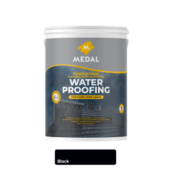 Medal Prof Waterproofer And Membrane 5L Black, MEDAL - Cashbuild