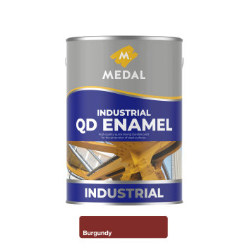 Medal QD Industrial Enamel 5L Burgandy, MEDAL - Cashbuild