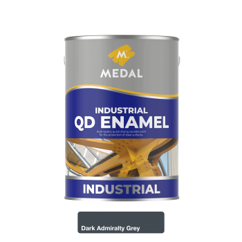 Medal QD Industrial Enamel 5L Dark Grey, MEDAL - Cashbuild