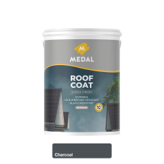 Medal Roof Coat Sheen Acrylic 5L Charcoal, MEDAL - Cashbuild