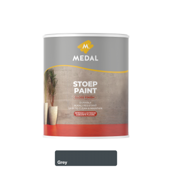 Medal Stoep Paint 1L Grey, MEDAL - Cashbuild