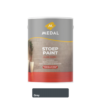 Medal Stoep Paint 5L Grey, MEDAL - Cashbuild