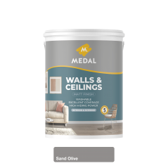 Medal Walls And Ceilings 5L Sand Olive, MEDAL - Cashbuild