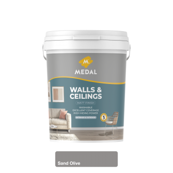 Medal Walls And Ceilings 20L Sand Olive, MEDAL - Cashbuild