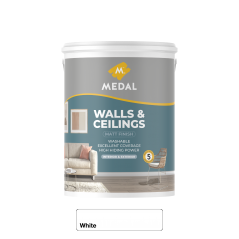 Medal Walls And Ceilings 5L White, MEDAL - Cashbuild