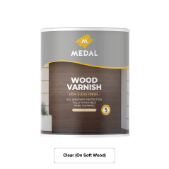 Medal Wood Varnish 1L Clear, MEDAL - Cashbuild