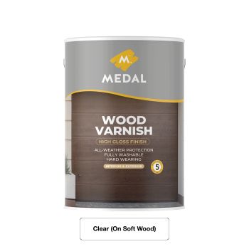 Medal Wood Varnish 5L Clear, MEDAL - Cashbuild
