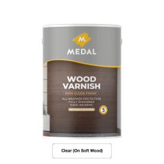 Medal Wood Varnish 5L Clear, MEDAL - Cashbuild