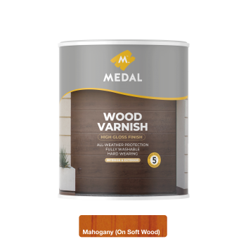 Medal Wood Varnish 1L Mahogany, MEDAL - Cashbuild