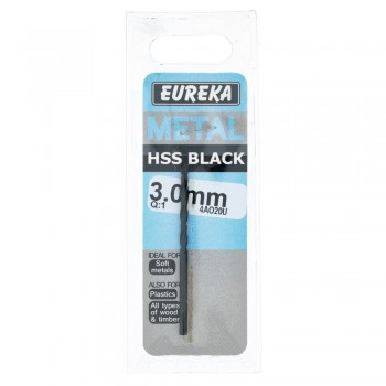 Eureka Black Hss Drill Bit 3.0mm Quantity:1, EUREKA - Cashbuild