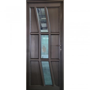 Door Aluminium Hinge Zig Zag S10 Blue Reflective Glass Brz, VALUWIN - Cashbuild