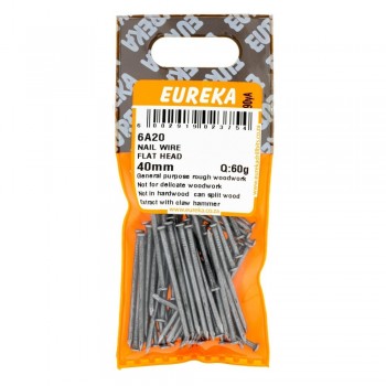 Eureka Nail Wire Flat Head 40mm Quantity:60G, EUREKA - Cashbuild
