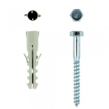 Eureka Coach Screw & Plug 8X75mm P10 Quantity:2, EUREKA - Cashbuild
