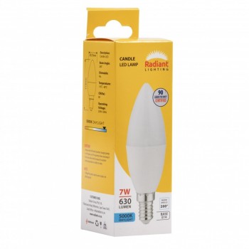 Globe Led Candle 7W Ses Rad, RADIANT - Cashbuild