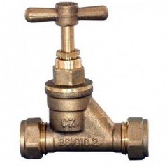 Stoptap 15mm Brass,  - Cashbuild