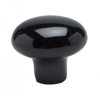 Knob Porcelain 45mm Black