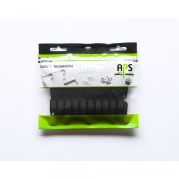 Black Curtain Track Gliders Quantity:100,  - Cashbuild