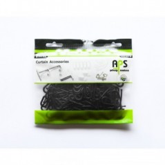 Black Curtain Track Nylon Hooks Quantity:100,  - Cashbuild