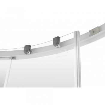Entrée Shower Door Quarter Round White 900x900x1850mm, ENTRÉE - Cashbuild