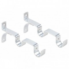 Chrome Double Heavy Duty Bracket 25mm,  - Cashbuild