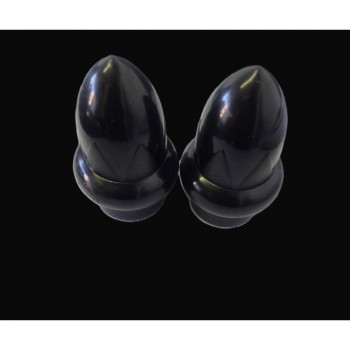 Curtain Track Black Finials Quantity:2,  - Cashbuild