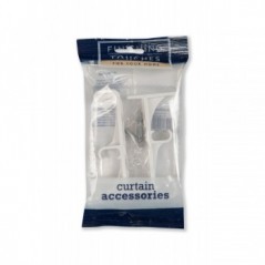 Curtain Track "C" Rail Single Brackets Quantity:2,  - Cashbuild