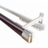 Double Curtain Track 2.0M Mahogany,  - Cashbuild