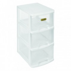 Slimline 3 Drawer Unit White, ADDIS - Cashbuild