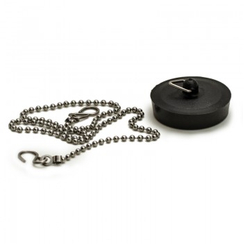 Chain Bath & Plug Set Black,  - Cashbuild