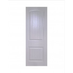 Door 2 Panel White Deep Moulded Cape Dutch Vertical Slates,  - Cashbuild