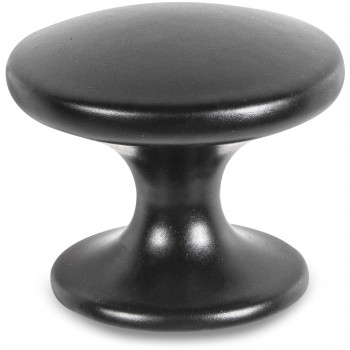 Samson  Knob Pearl Drop 30mm-Matt Black,  - Cashbuild