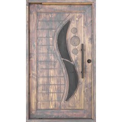 Door Pine Fireball Pattern Pivot,  - Cashbuild
