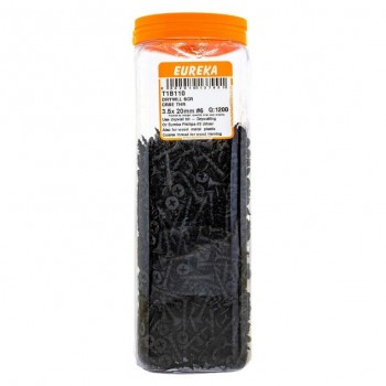 Eureka Drywll Screw Course Thread3.5X 20mm 6 Quantity:1200, EUREKA - Cashbuild