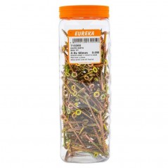 Eureka Chipboard Screw Yellow Passivated 4.0X60mm Quantity:200, EUREKA - Cashbuild