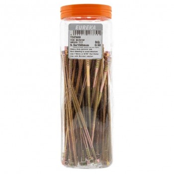 Eureka Tek Screw Wood T17 5 5X150mm Quantity:50, EUREKA - Cashbuild