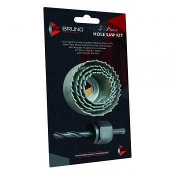 Bruno Hole Saw Kit 5 Piece Blister, BRUNO - Cashbuild