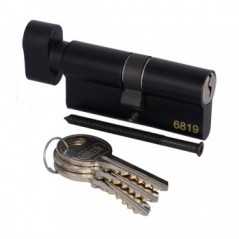 Thumb Turn Cylinder Matt Black, TROJAN - Cashbuild