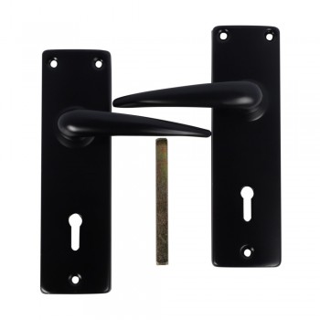 Steel Common 6Inch Key Hole Handle Matt Black, TROJAN - Cashbuild