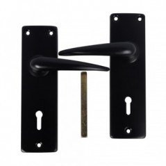 Steel Common 6Inch Key Hole Handle Matt Black, TROJAN - Cashbuild