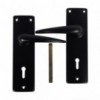 Steel Common 6Inch Key Hole Handle Matt Black, TROJAN - Cashbuild