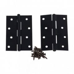 Butt Hinge Steel Matt Black 100mm, TROJAN - Cashbuild