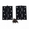 Butt Hinge Steel Matt Black 100mm, TROJAN - Cashbuild