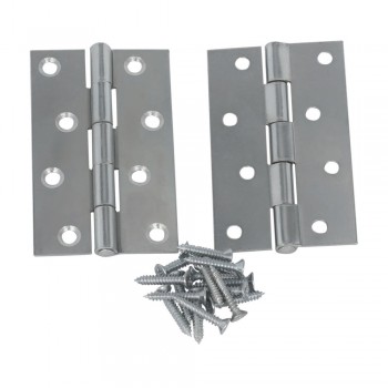 Stainless Steel B/Bearing Hinge Matt Black 100X75X2mm, TROJAN - Cashbuild