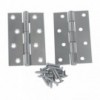 Stainless Steel B/Bearing Hinge Matt Black 100X75X2mm, TROJAN - Cashbuild