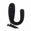 Coat Hook Single Matt Black, TROJAN - Cashbuild